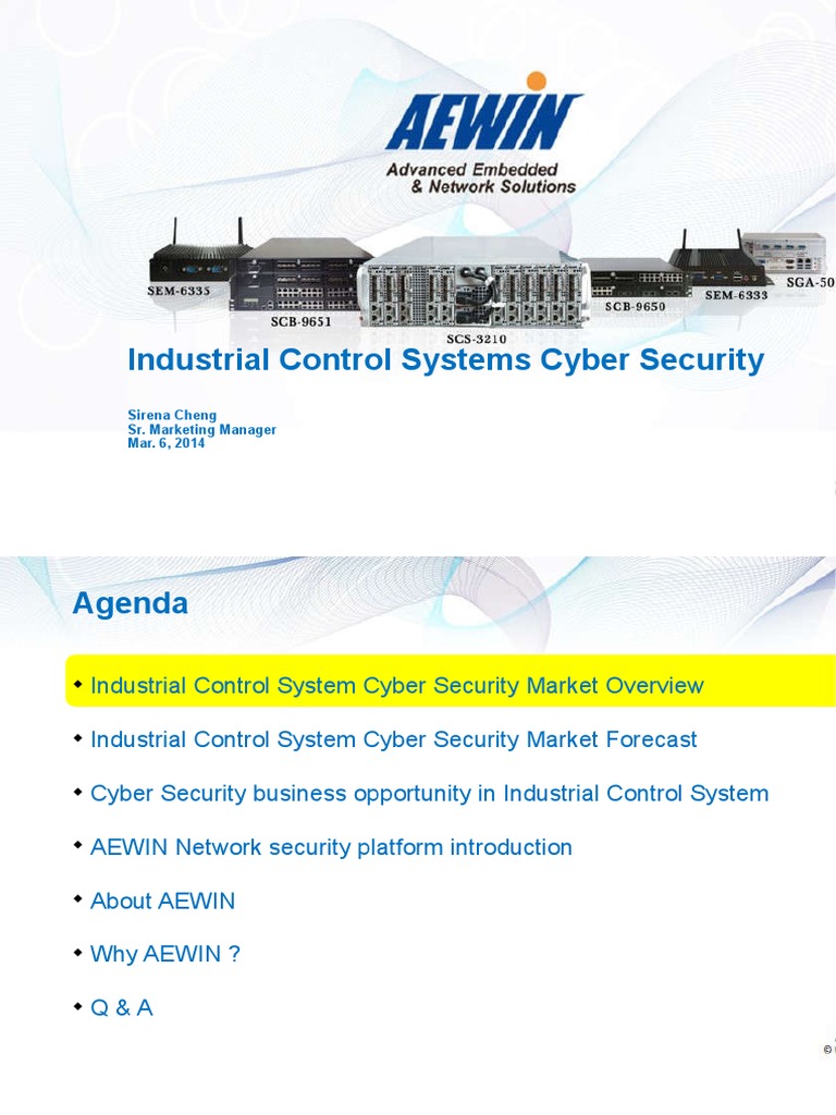 Industrial Control Systems Cyber Security Market Survey by Serena Cheng ...