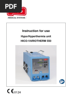 Instruction For Use: Hypo/Hyperthermia Unit Hico-Variotherm 550