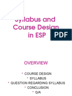 Lesson 5 - Syllabus & Approaches To Course Design