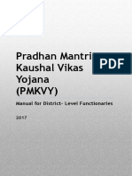 Pradhan Mantri Kaushal Vikas Yojana (Pmkvy) : Manual For District-Level Functionaries