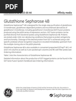 glutathione skin whitening capsules price Glutathione Sepharose 4B: GE Healthcare | PDF | Protein Purification
