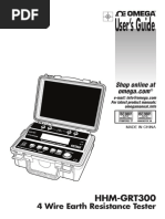 User's Guide: 4 Wire Earth Resistance Tester