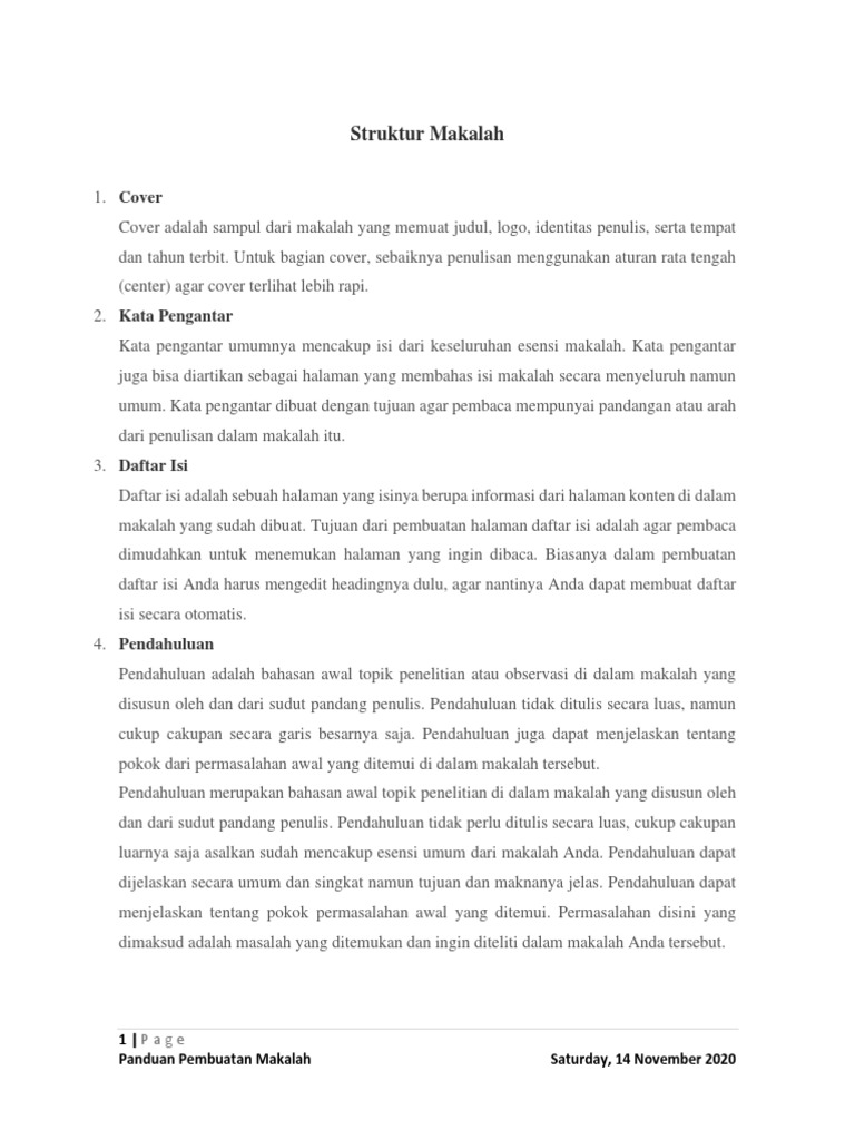 Struktur Makalah PDF | PDF