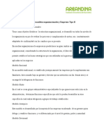 Semana 6 Tipo de Modelos Organizacionales y Empresas Tipo B