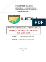 ANÁLISIS DE LA INTRODUCCIÓN PAR A LA CRITICA DE LA FILOSOFÍA DEL DERECHO, DE HEGEL, POR KARL MARX.docx