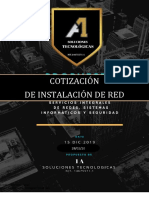 Cotizacion de Red A1 SOLUCIONES TECNOLOGICAS.