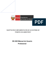 DE-2001 Manual de Usuario - Profesional