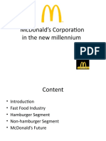 McDonald's Corporation Future in a Changing Fast Food Industry