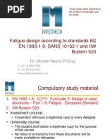 Fatigue Design According To Standards BS EN, SANS and IIW Bulletin 520