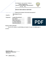 Thesis Progress Report: Electronics Engineering Department A.Y. 20 - 20