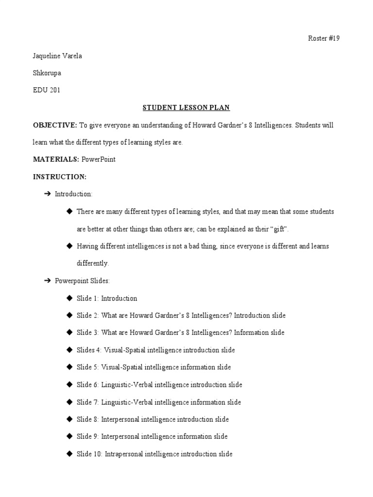 Understanding Howard Gardner's Intelligences | PDF | Intelligence ...