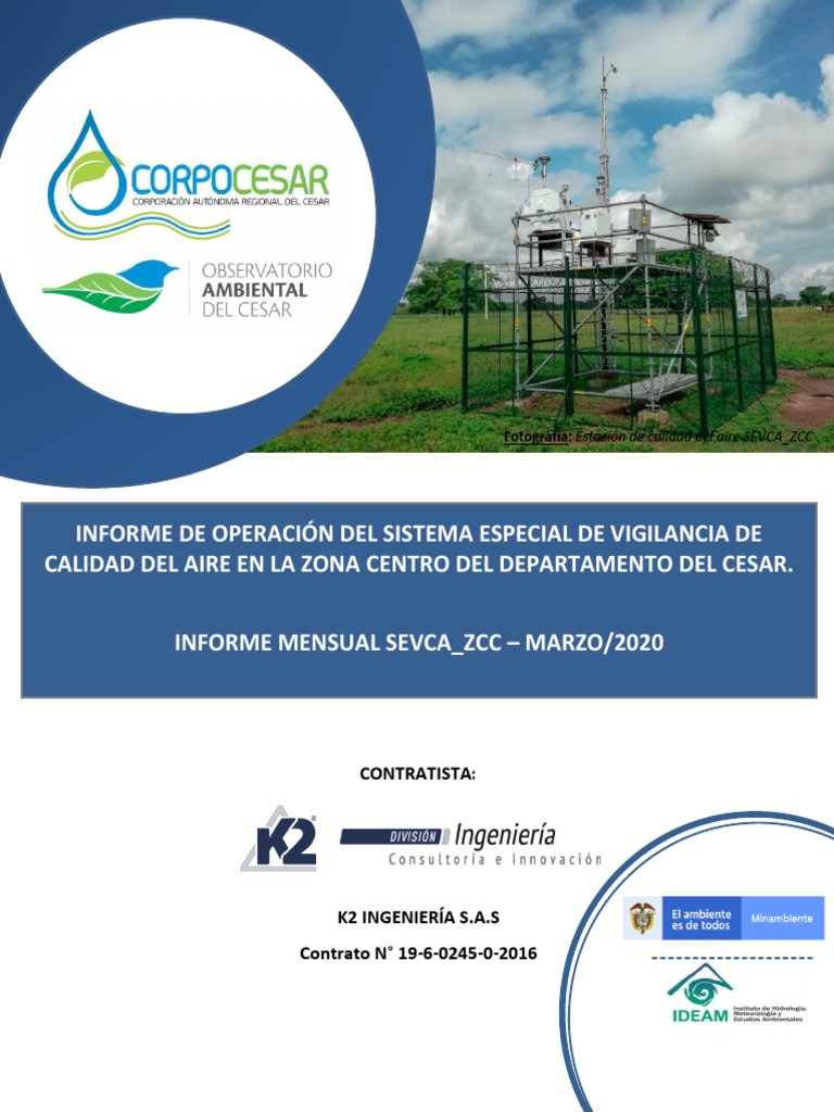 Informe de Operación Del Sistema Especial de Vigilancia de Calidad Del ...