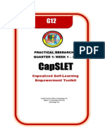 Capsulized Self-Learning Empowerment Toolkit: Practical Research 2 Quarter 1: Week 1 - 3.2