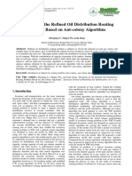 Research On The Refined Oil Distribution Routing Problem Based On Ant-Colony Algorithm