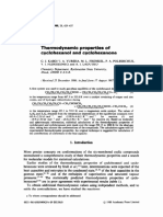 Thermodynamic Properties of Cyclohexanol and Cyclohexanone