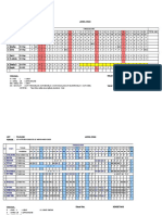 Jadwal Dinas June-Juli