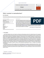What's Nominal in Nominalizations - Reuland PDF
