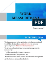 Work Measurement: Saravanan J