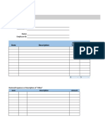 Expense Report: Date Description Lodging Air & Trans