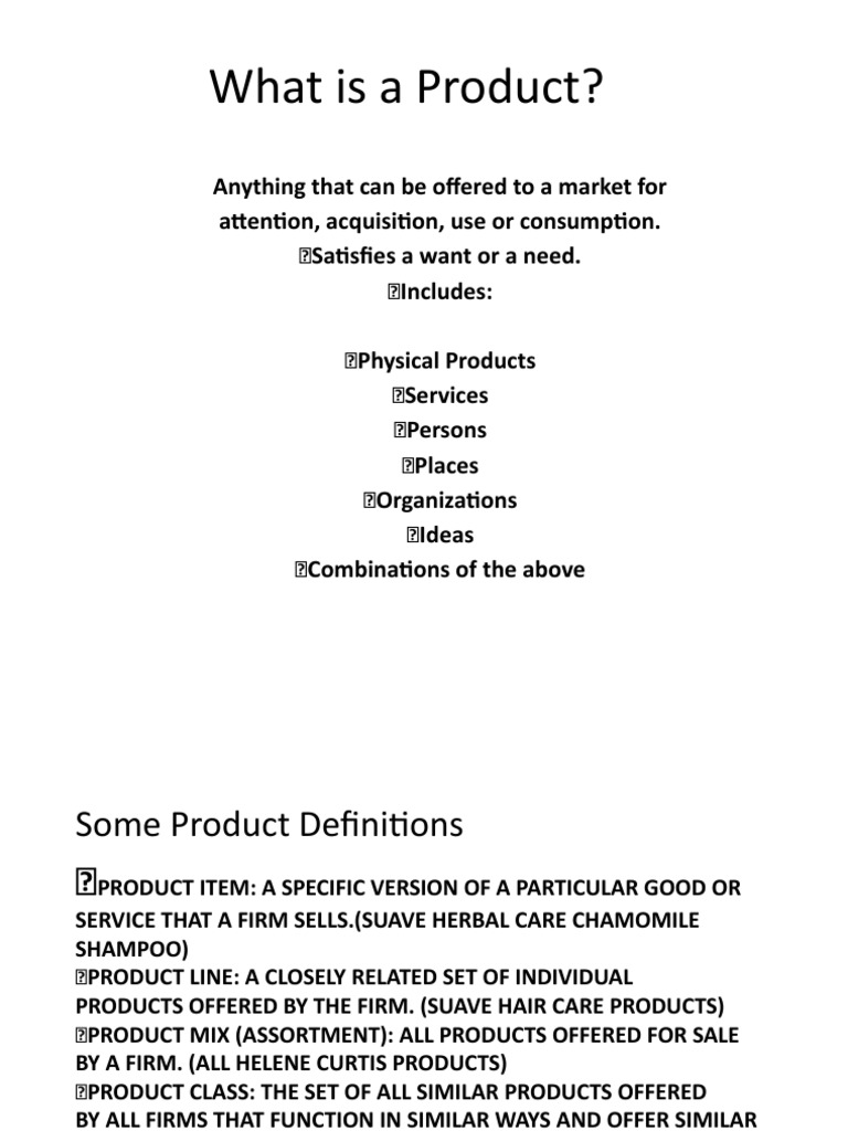 What Is A Product | PDF