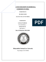 Role of Consumer Dispute Redressal Comission in India: B.A.LLB (Hons.) Semester-Iii Section-A