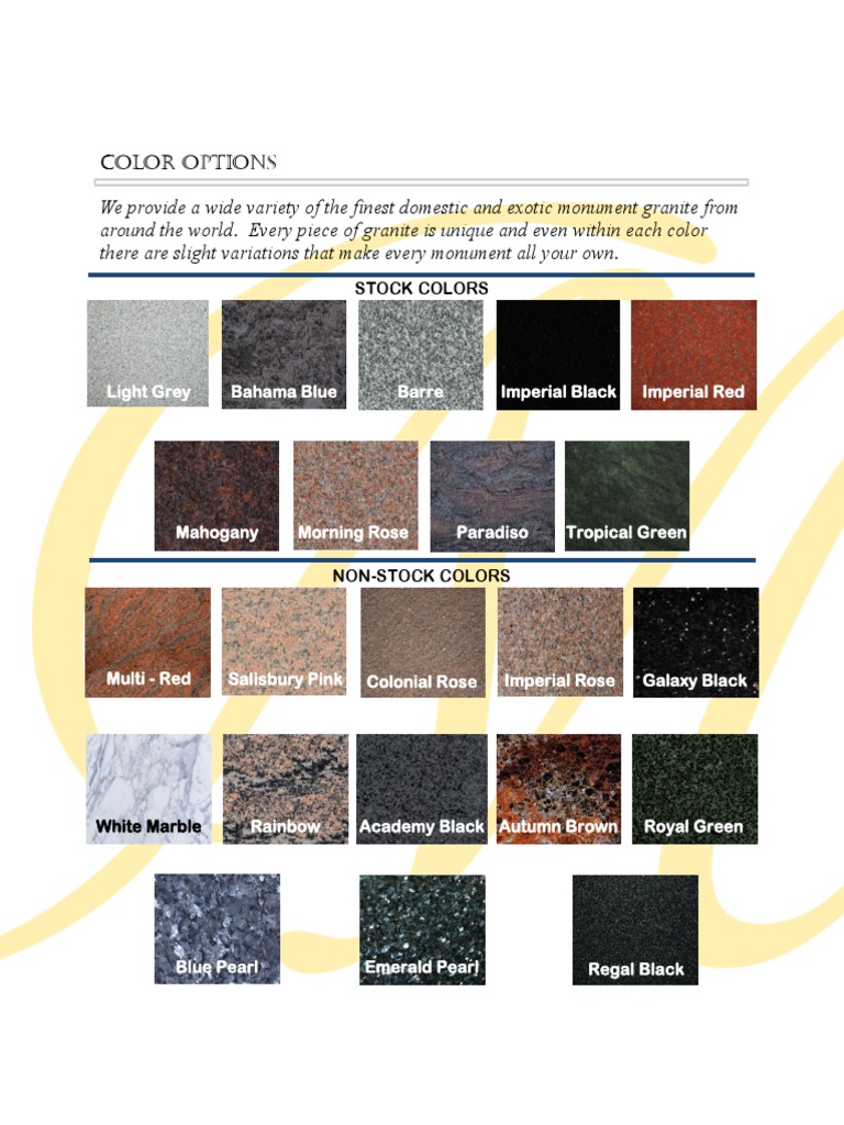 Granite Colors | PDF