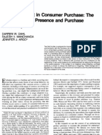 Embarrassment in Consumer Purchase: The Roles of Social Presence and Purchase Familiarity