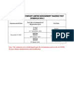 Fauji Fertilizer Company Limited Management Trainees Test (Schedule 2021)