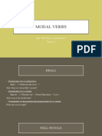 Modal Verbs: Shall, Will/Would, Should/Ought To Functions