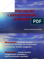 Skuteczność I Efektywność Systemu: Grażyna Szydłowska-Bojda