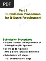 Code of Practice On Buildability BCA Academy: Submission Procedures For B-Score Requirement