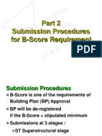 Code of Practice On Buildability BCA Academy: Submission Procedures For B-Score Requirement