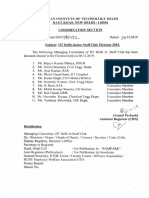 IIT Delhi Junior Staff Club Election - 2019 PDF