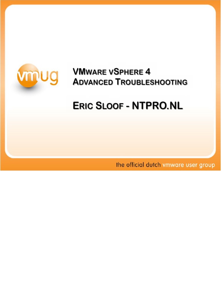 VMware Performance Troubleshooting Guide | PDF | Operating System ...