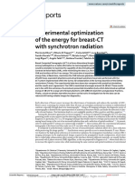 Experimental Optimization of The Energy For Breast