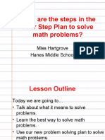 What Are The Steps in The Four Step Plan To Solve Math Problems?
