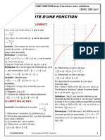 Limites D Une Fonction Cours Et Exercices Corriges PDF