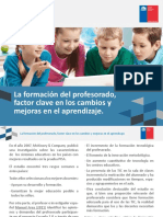 La Formación Del Prof., Factor Clave en Los Cambios y Mejoras en El Aprendizaje.