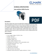 Technical Specification: Rotary Switches LW26-4l Series
