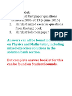 Edexcel C2 Hardest Questions PDF