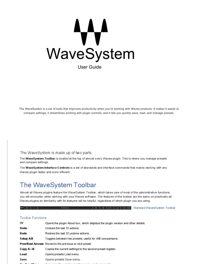 WaveSystem User Guide Overview | PDF | Computers