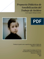 Sensibilización Del Trabajo de Archivo