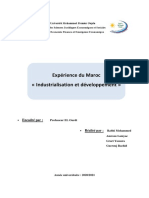 Industrialisation Et Developpement Les Trajectoires D'industrialisation Au Maroc6 PDF