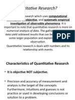 Quantitative Research?: Techniques, An Objective, and Systematic Empirical Investigation of Observable Phenomena. It Is