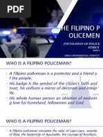 The Filipino P Olicemen: Foundation of Police Ethics