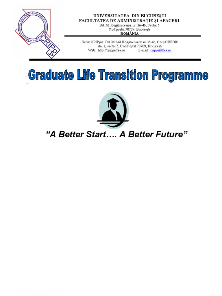 Life Transition Program for Graduates | PDF | Behavior Modification ...