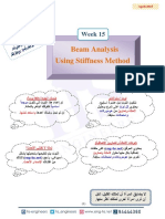 Beam Analysis Using Stiffness Method: Week 15