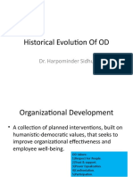 Historical Evolution of OD