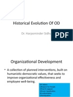 Historical Evolution Of OD