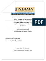 Digital Marketing (A) : MBA (FULL TIME) 2018-20